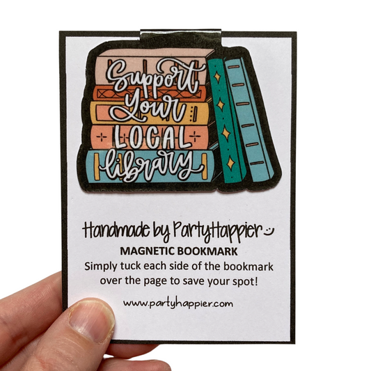 Support Your Local Library Magnetic Bookmark
