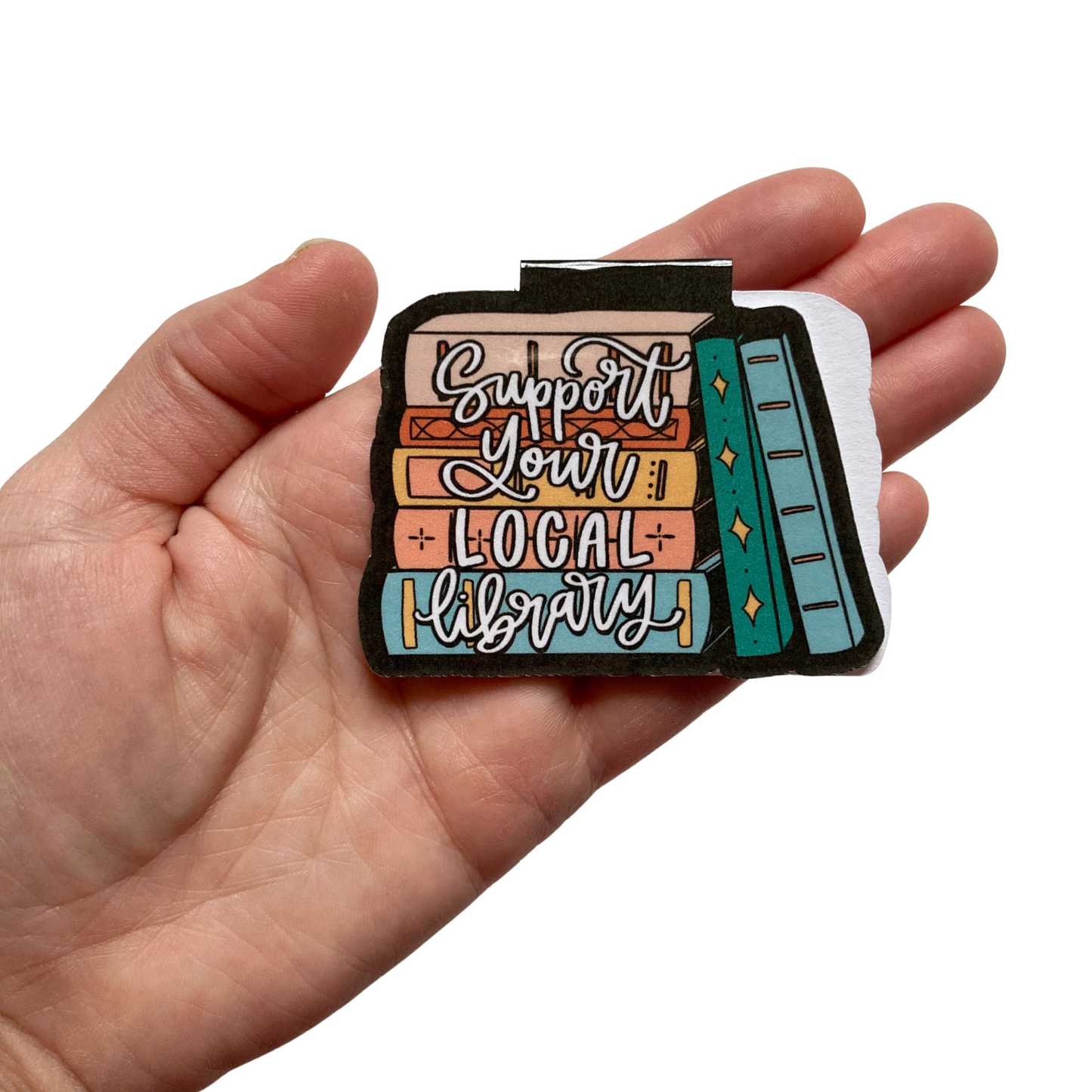 Support Your Local Library Magnetic Bookmark