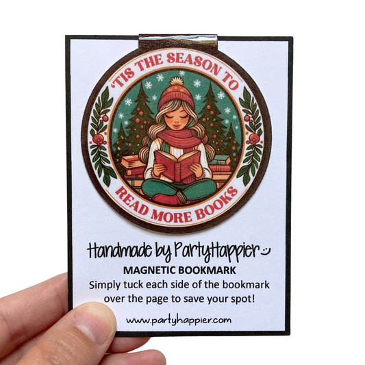'Tis The Season To Read More Books Magnetic Bookmark
