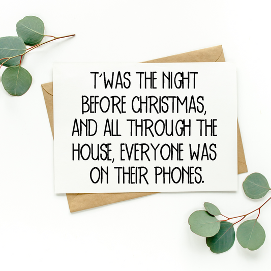 T'was The Night Before Christmas Card