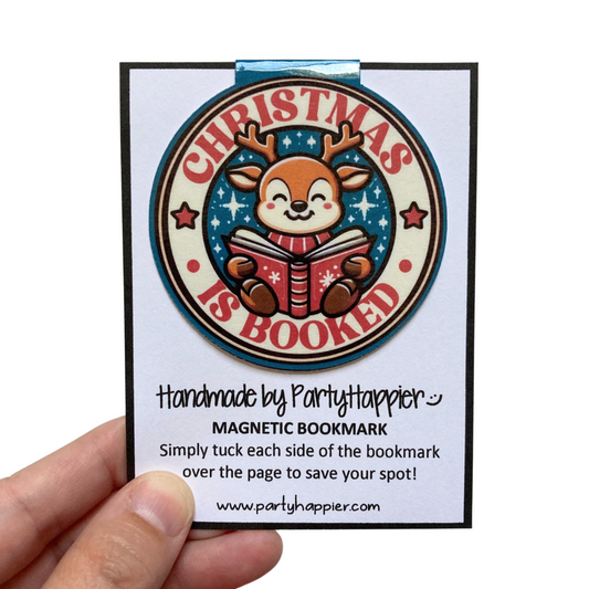 Christmas Is Booked Magnetic Bookmark