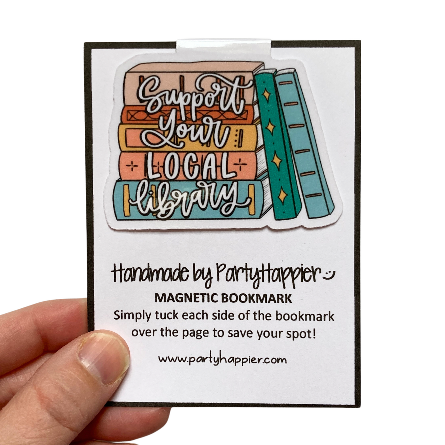 Support Your Local Library Magnetic Bookmark