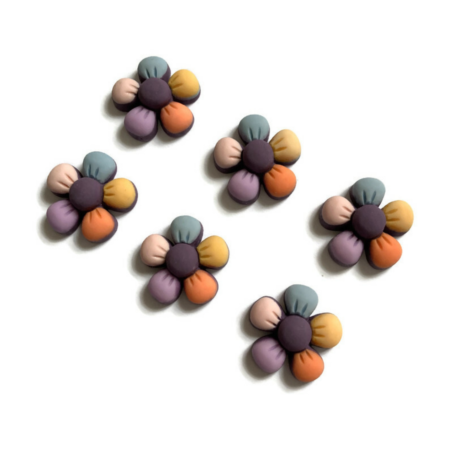 Purple Floral Magnets