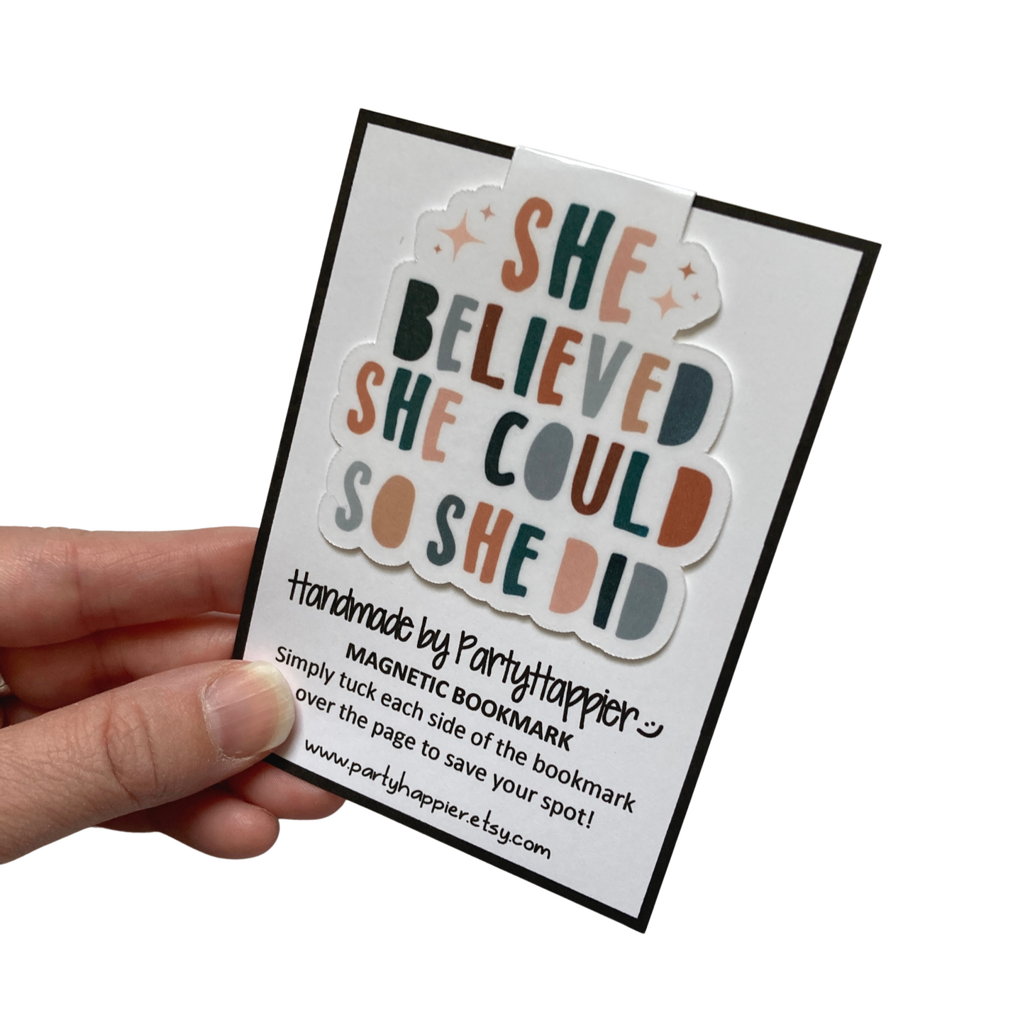 She Believed She Could So She Did Magnetic Bookmark