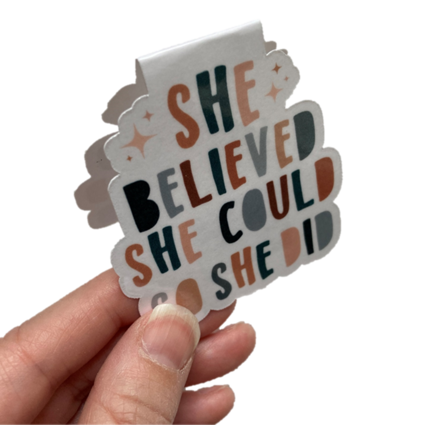 She Believed She Could So She Did Magnetic Bookmark