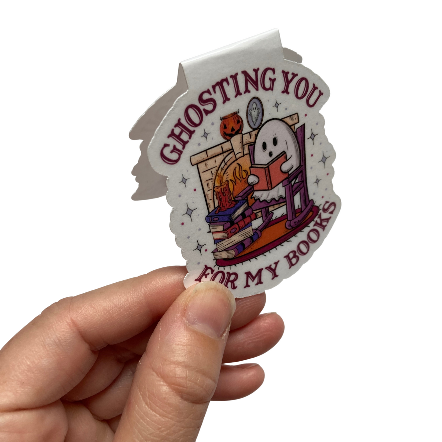 Ghosting You For My Books Magnetic Bookmark