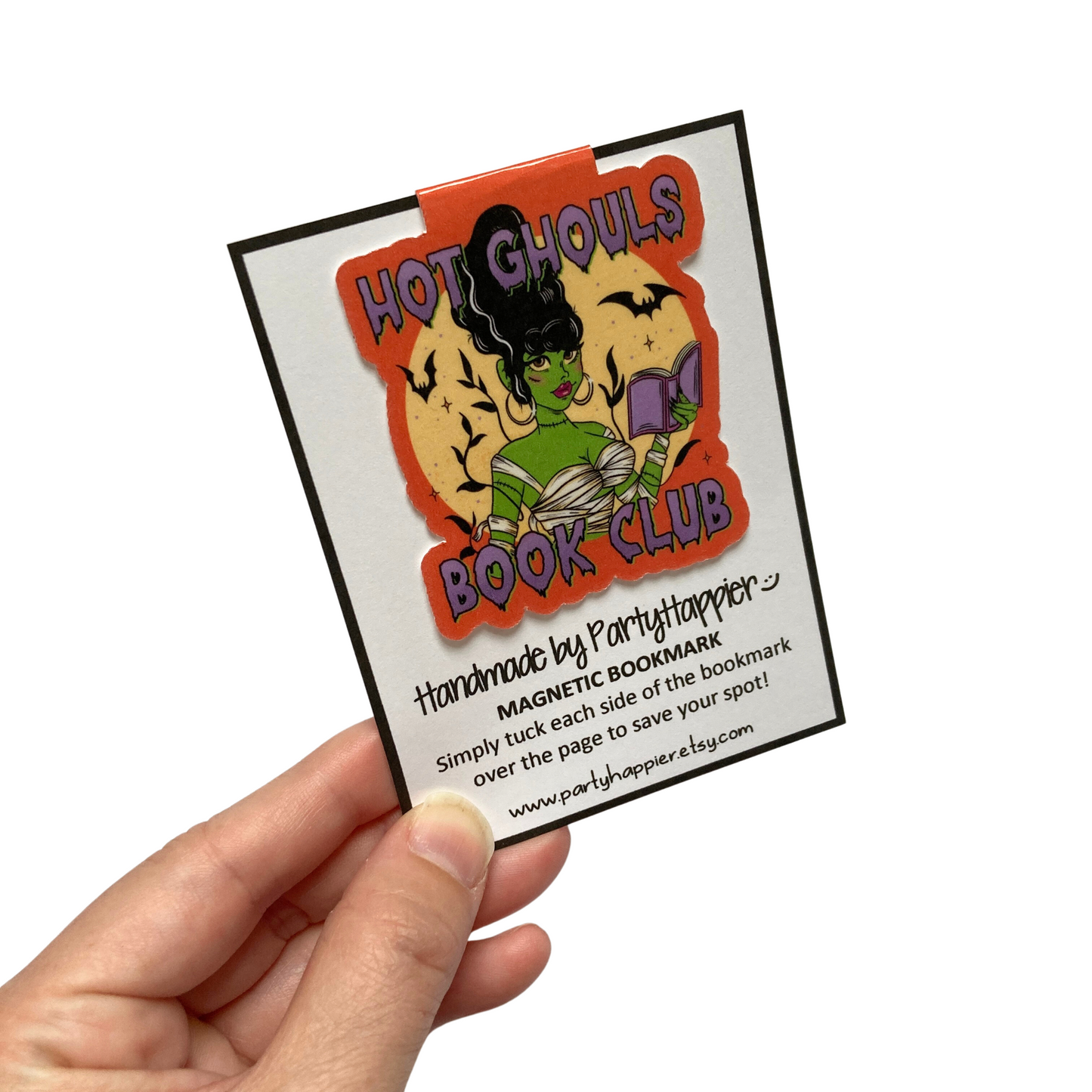 Hot Ghouls Book Club Magnetic Bookmark