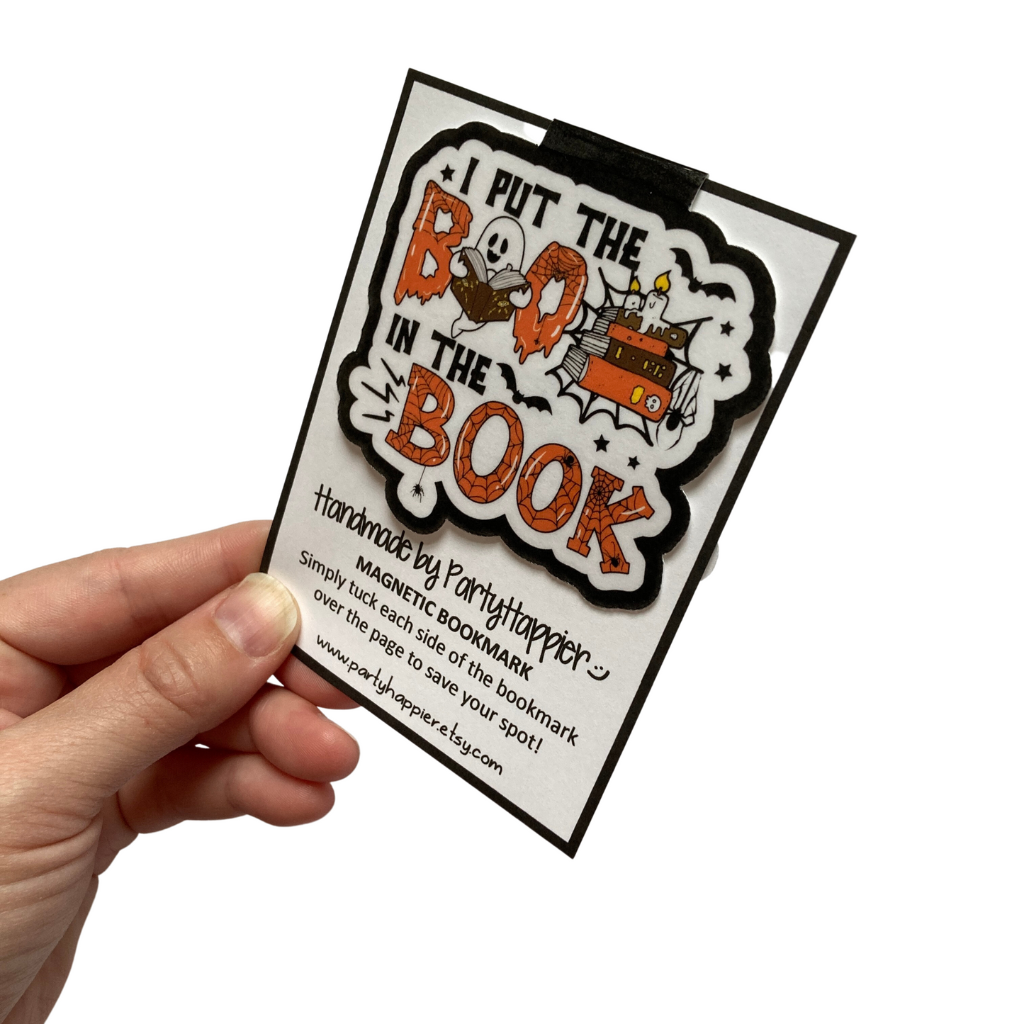 I Put The Boo In Book Magnetic Bookmark