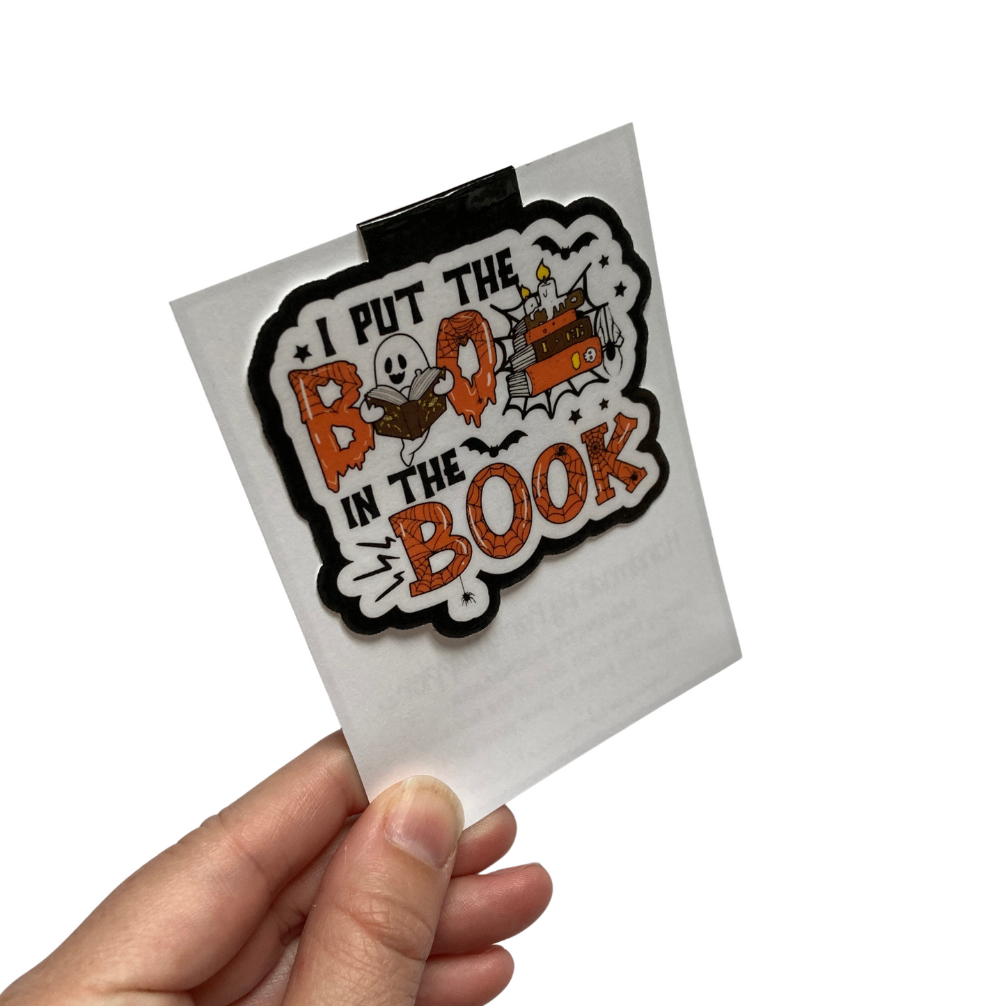 I Put The Boo In Book Magnetic Bookmark