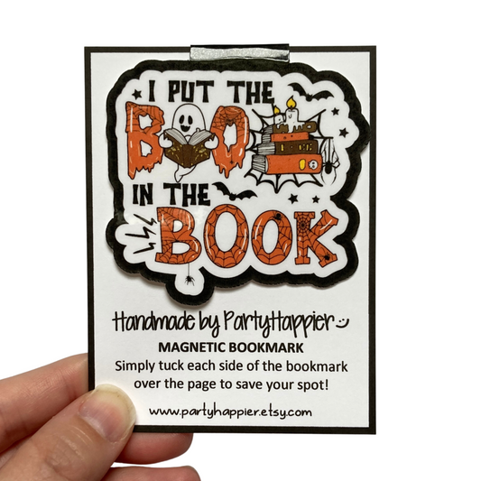 I Put The Boo In Book Magnetic Bookmark