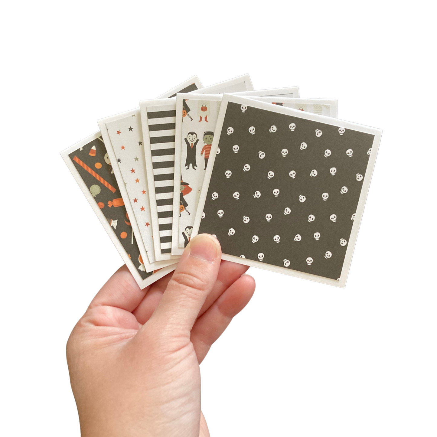 3x3 Spooky Note Cards