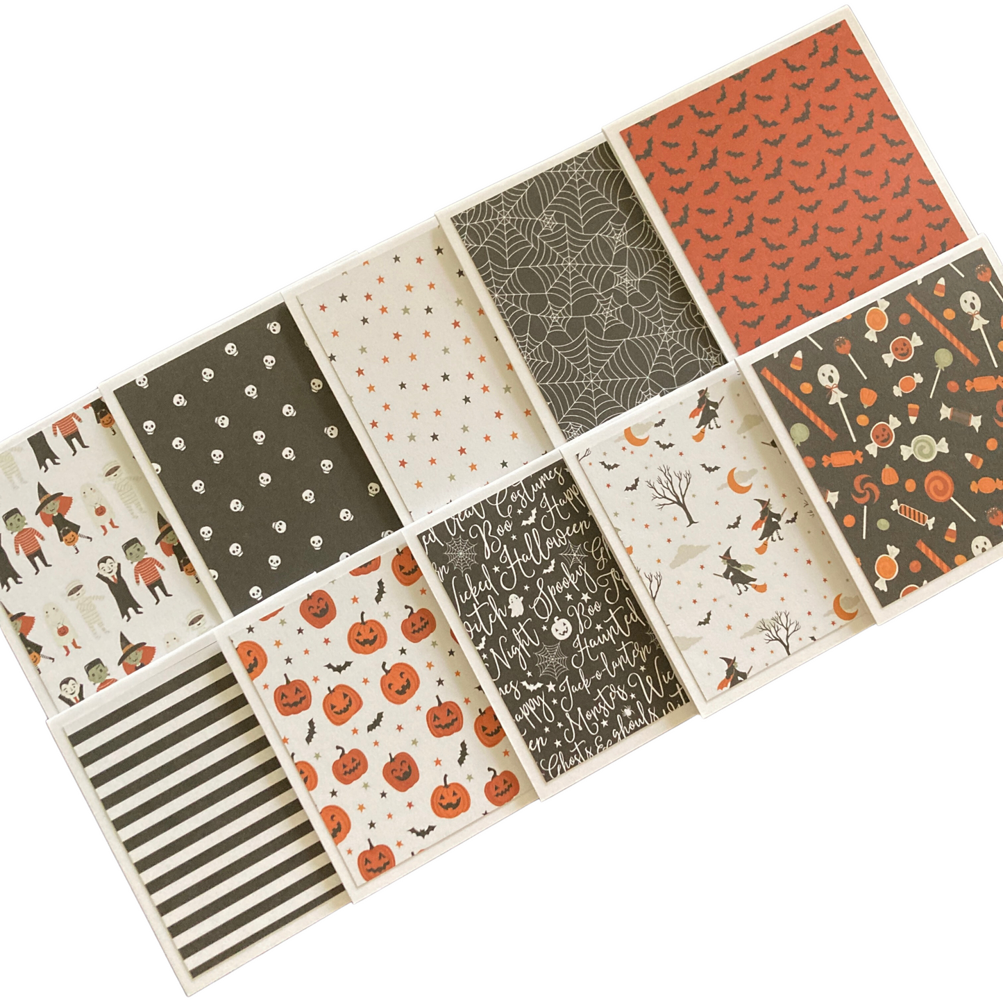 3x3 Spooky Note Cards
