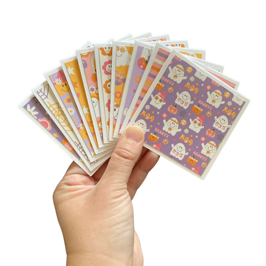 3x3 Groovy Ghost Note Cards