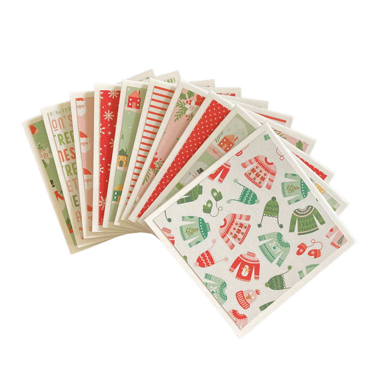 3x3 Merry Merry Note Cards