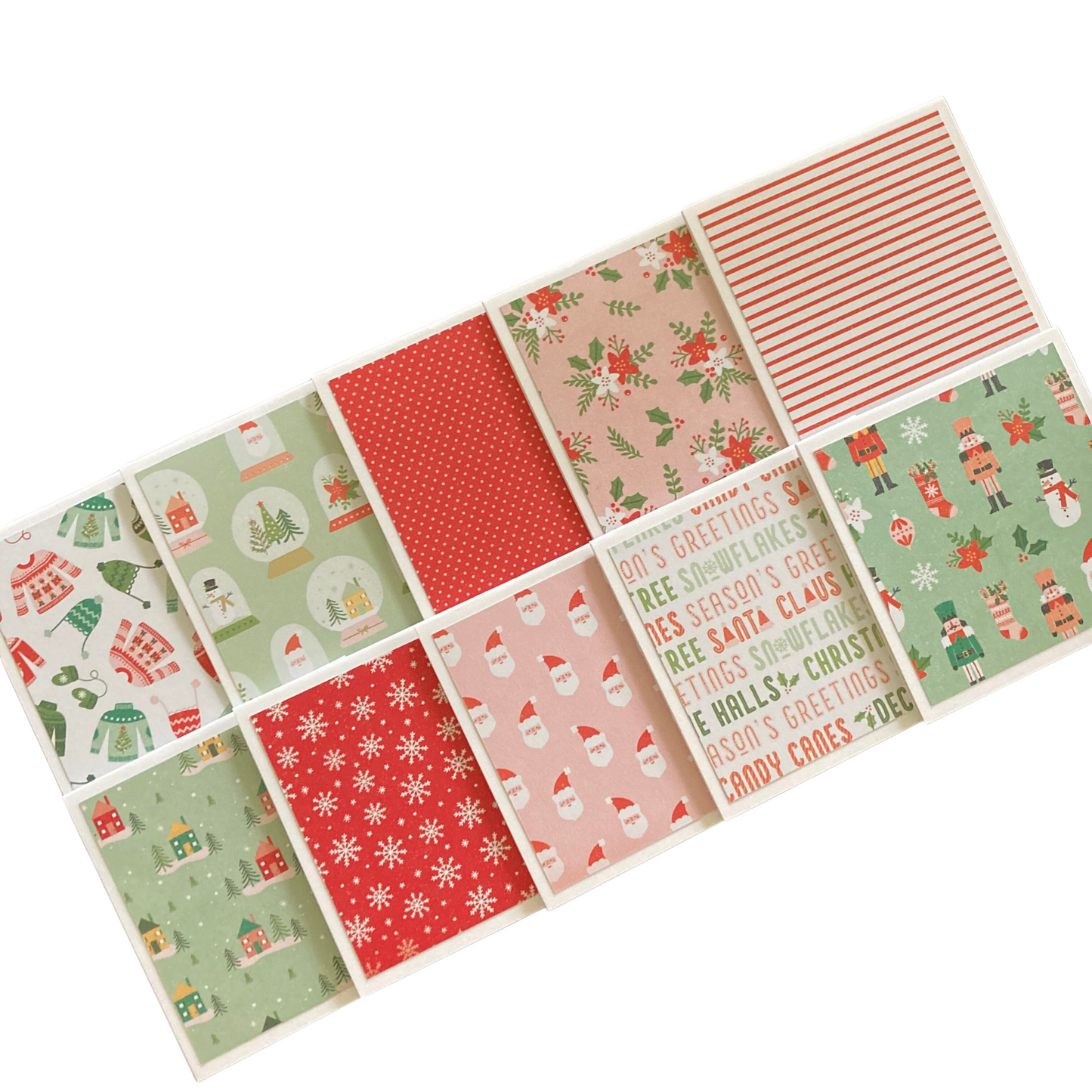 3x3 Merry Merry Note Cards