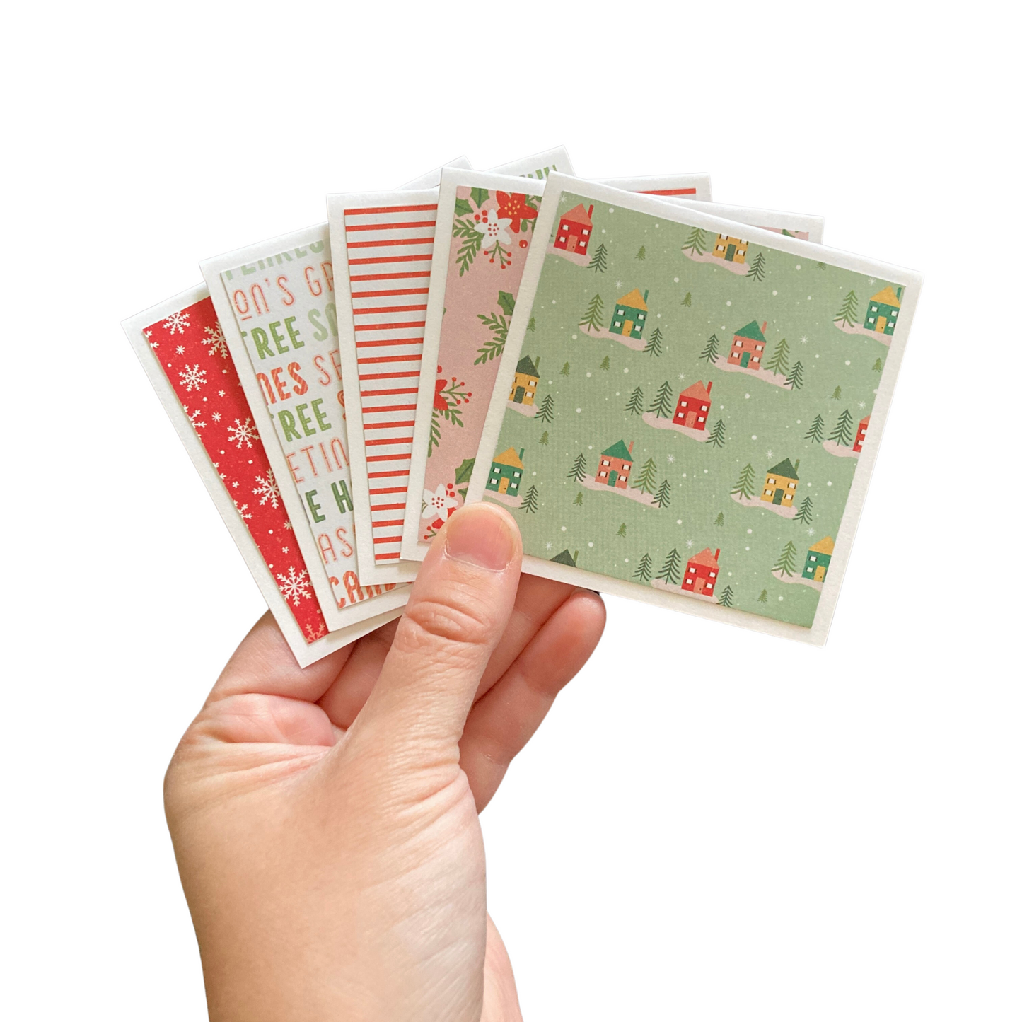3x3 Merry Merry Note Cards
