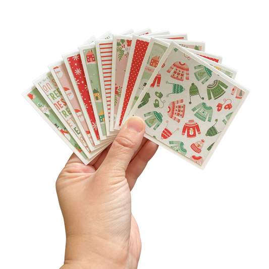 3x3 Merry Merry Note Cards