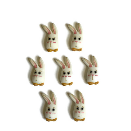 Mini Rabbit Head Magnets