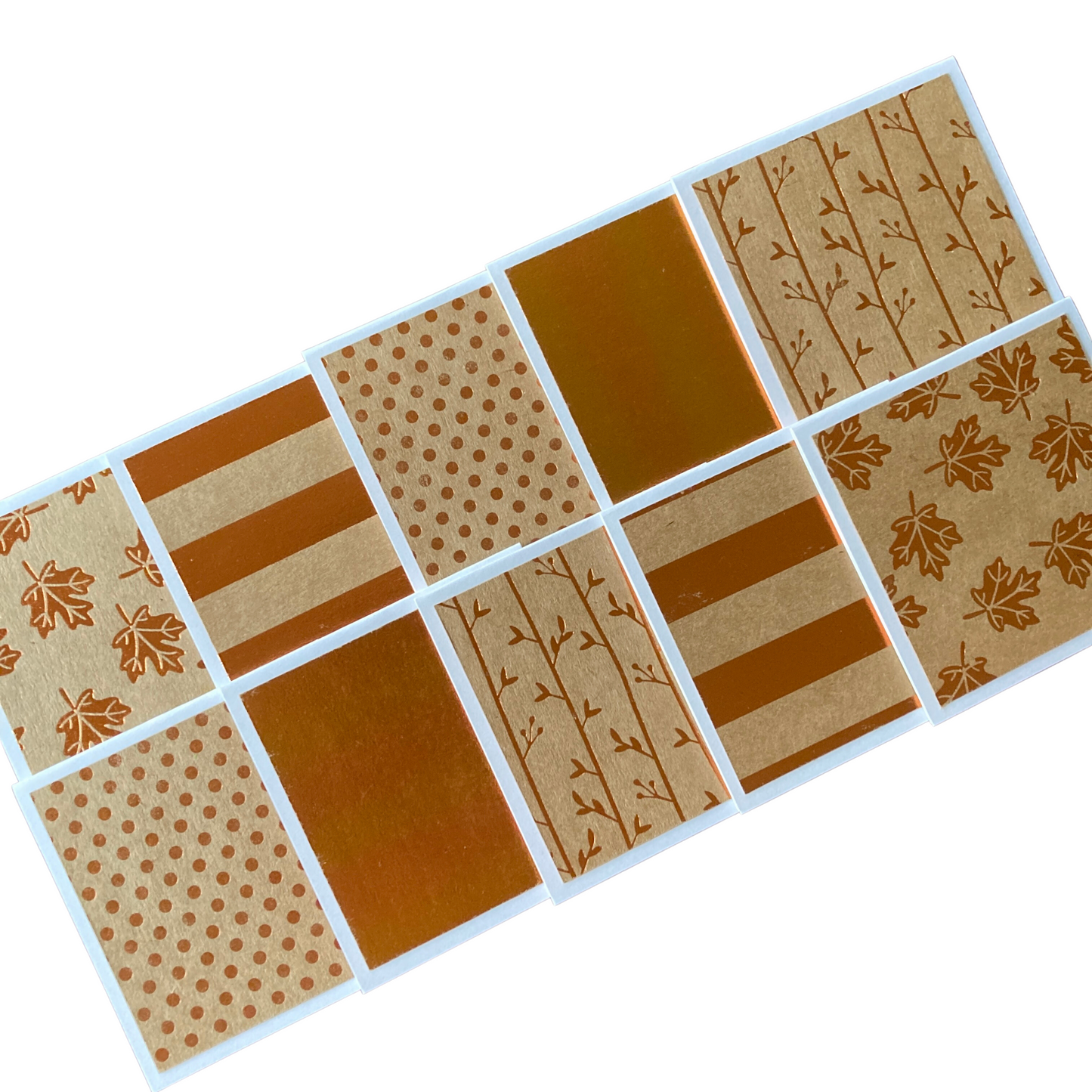 3x3 Foil Fall Note Cards