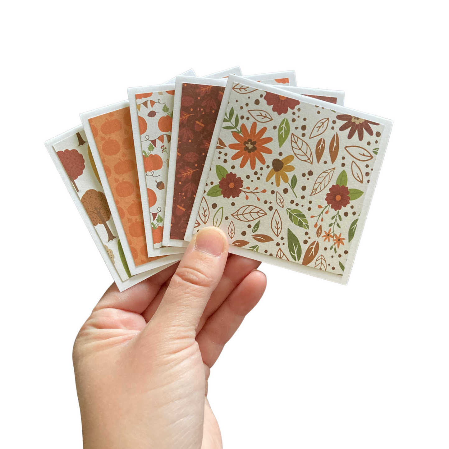 3x3 I Love Fall Note Cards