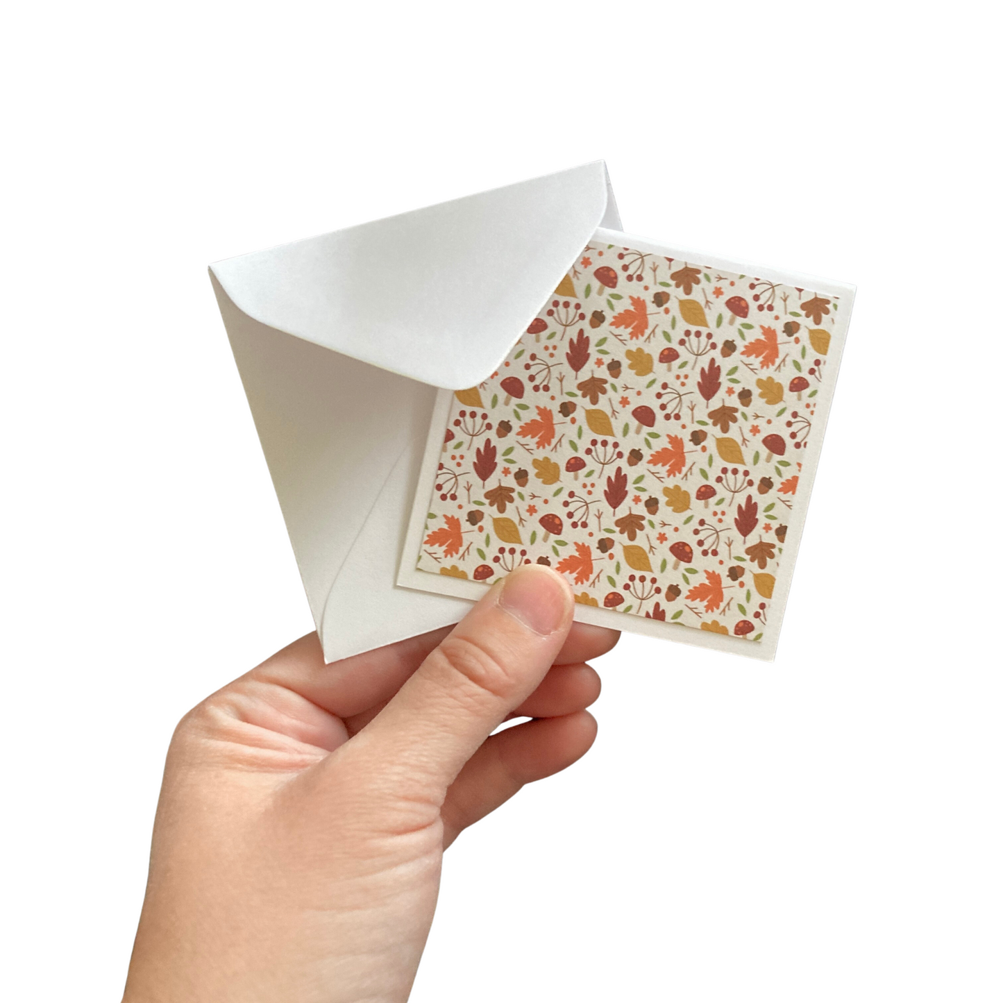 3x3 I Love Fall Note Cards