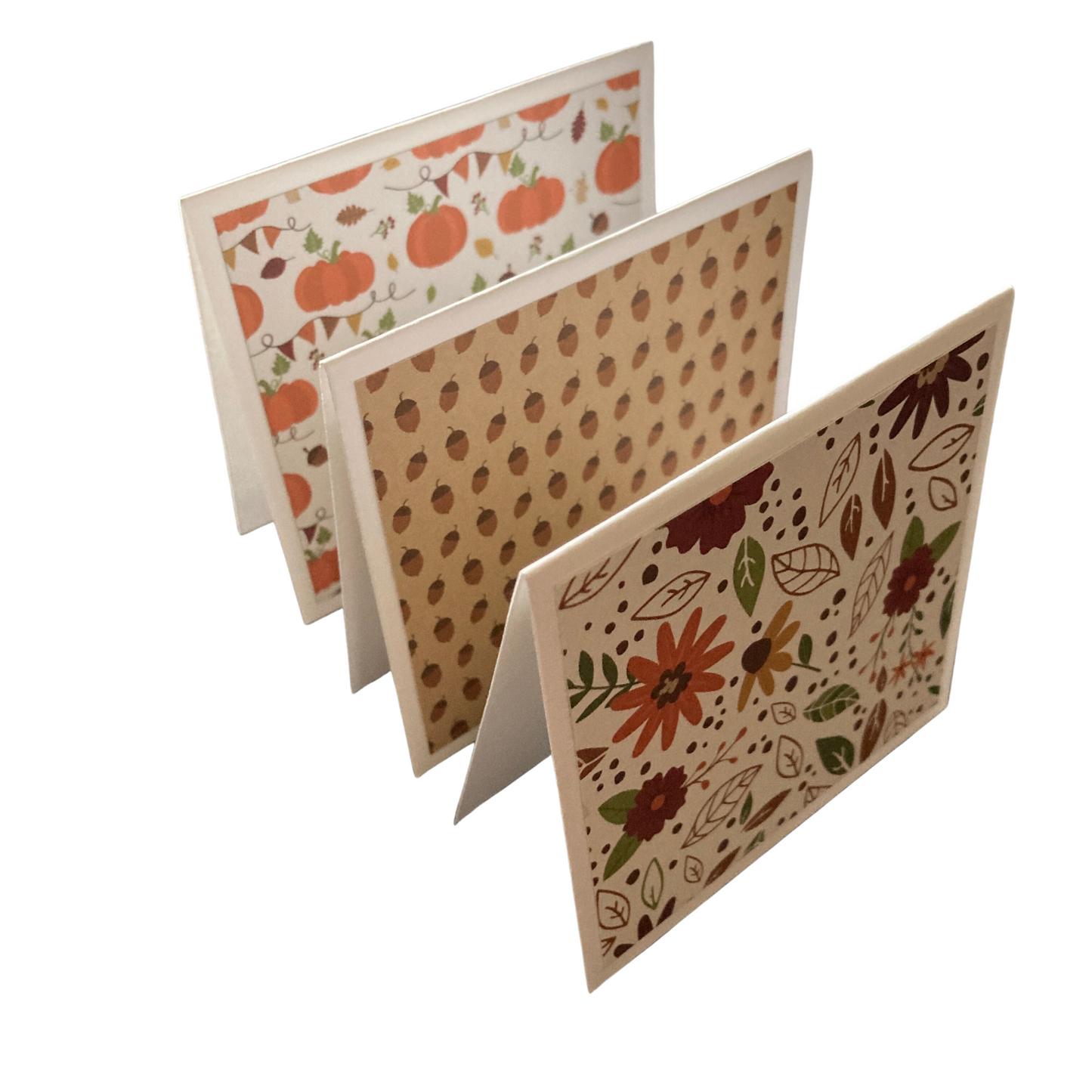 3x3 I Love Fall Note Cards