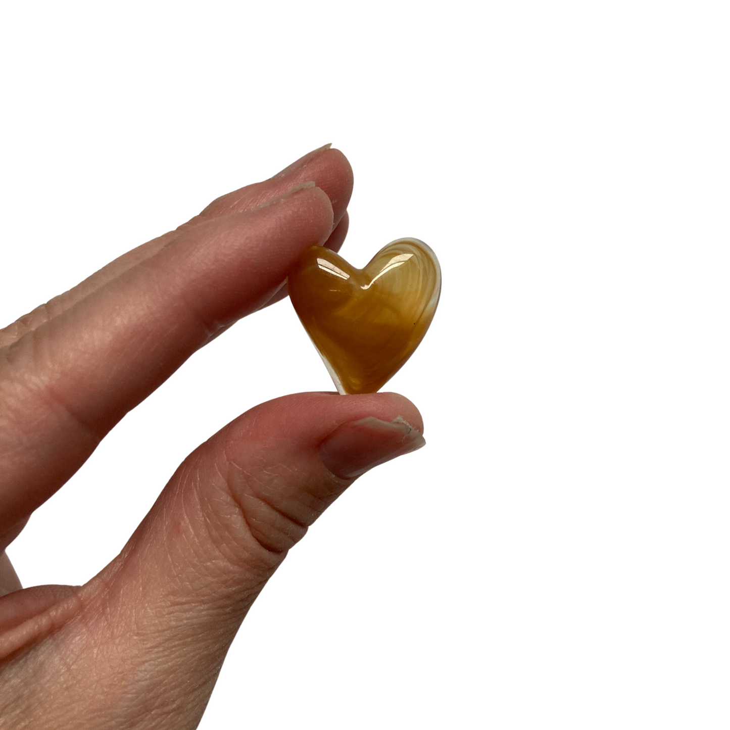 Amber Heart Magnets