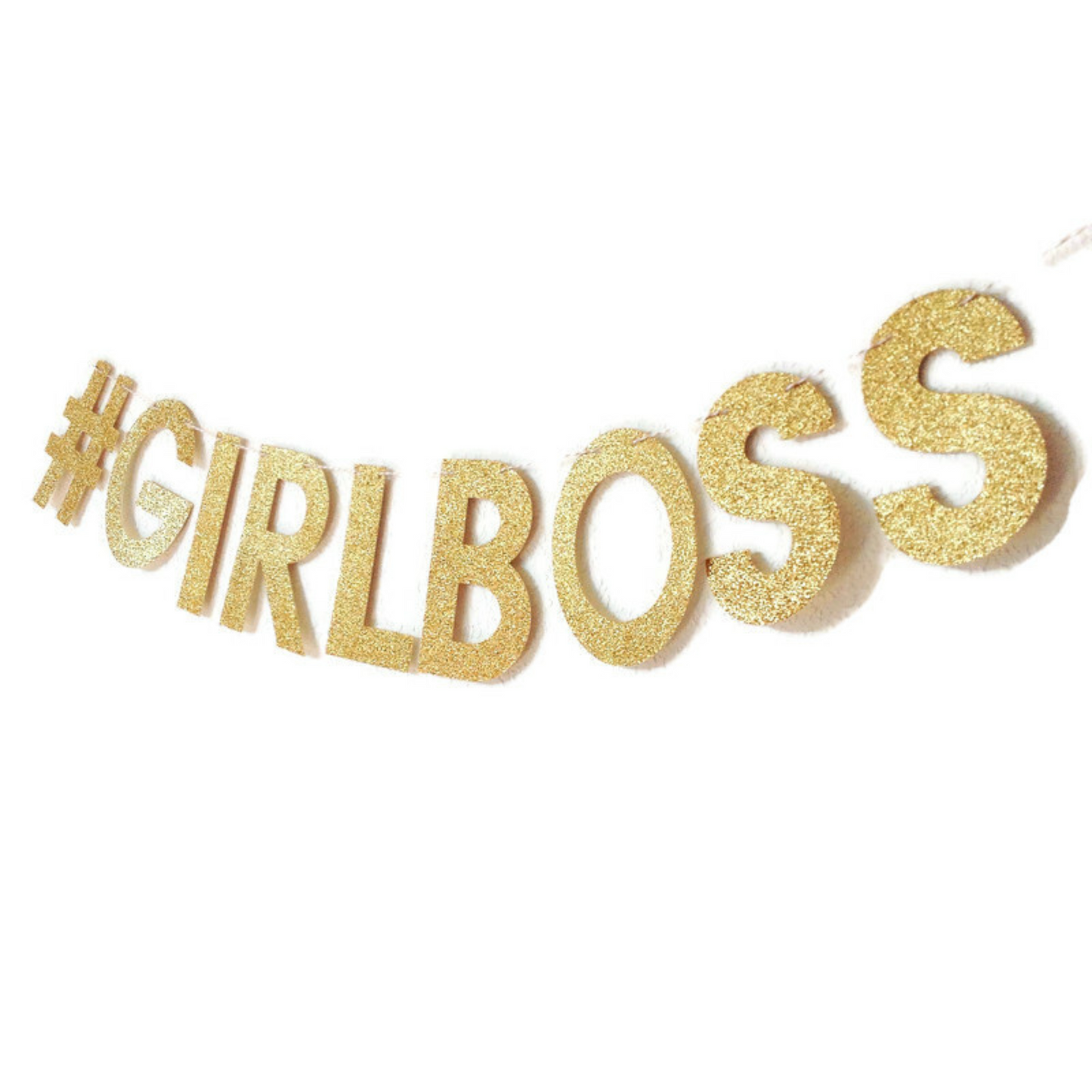 #Girlboss Glitter Banner