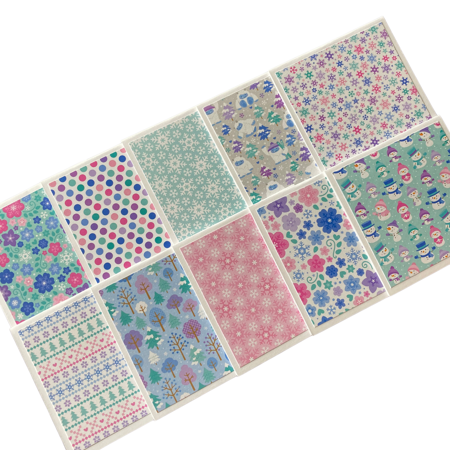 3x3 Winter Wonderland Note Cards