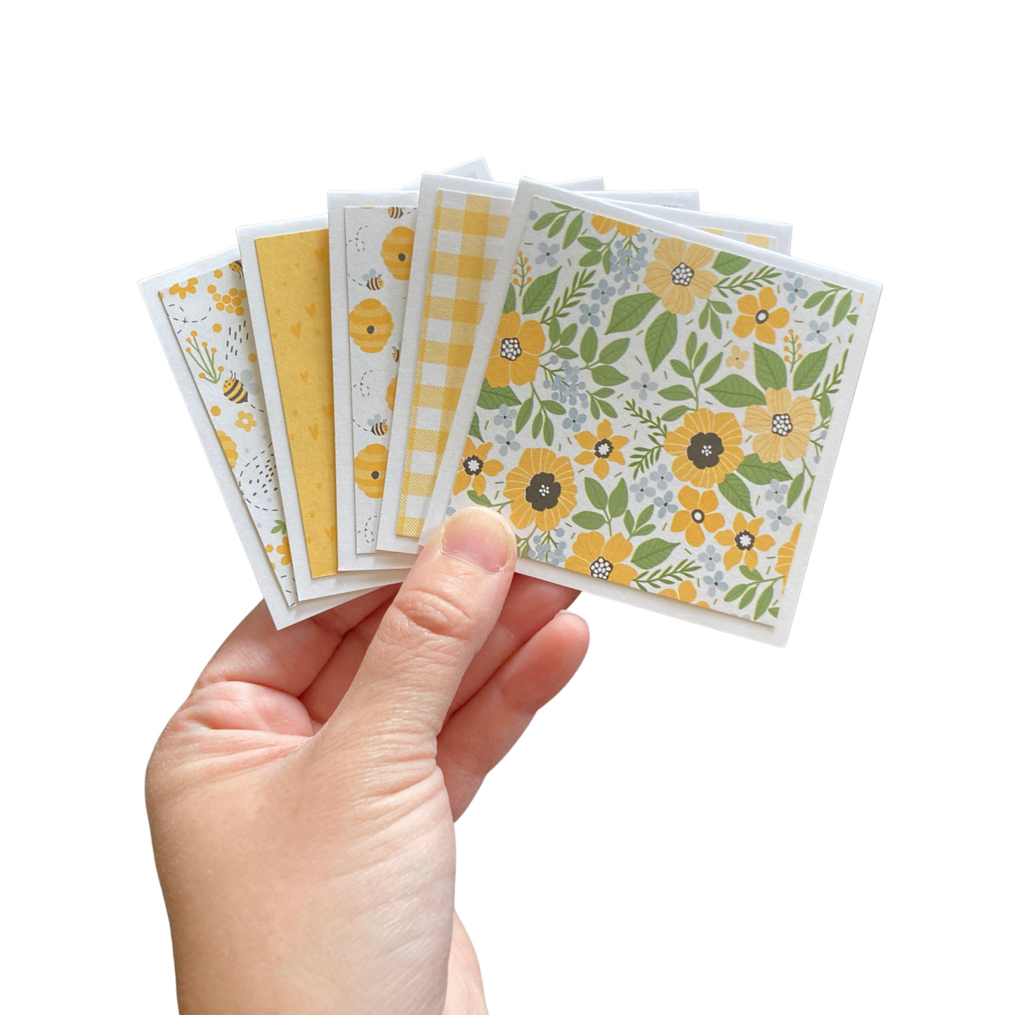 3x3 Bee Happy Note Cards