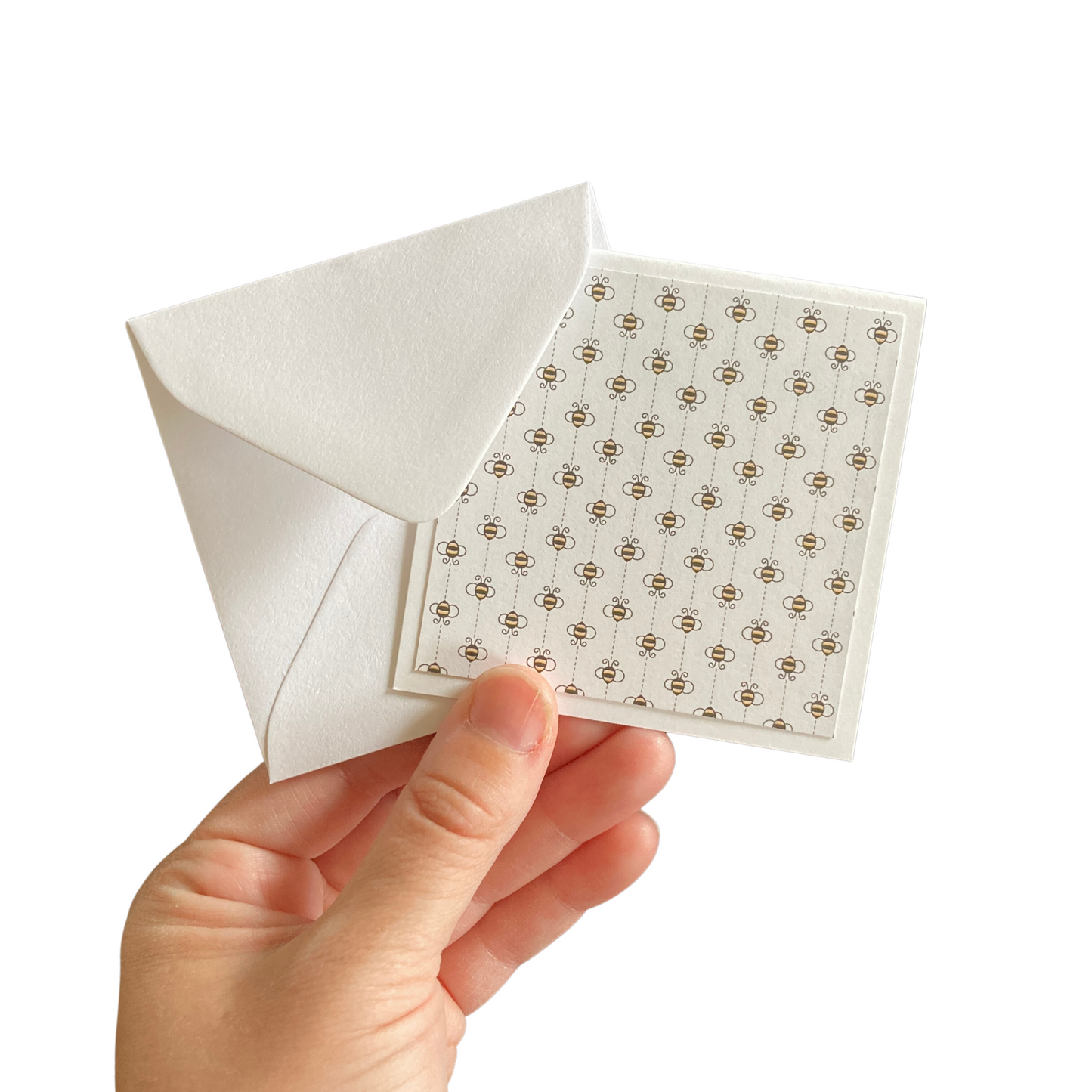 3x3 Bee Happy Note Cards