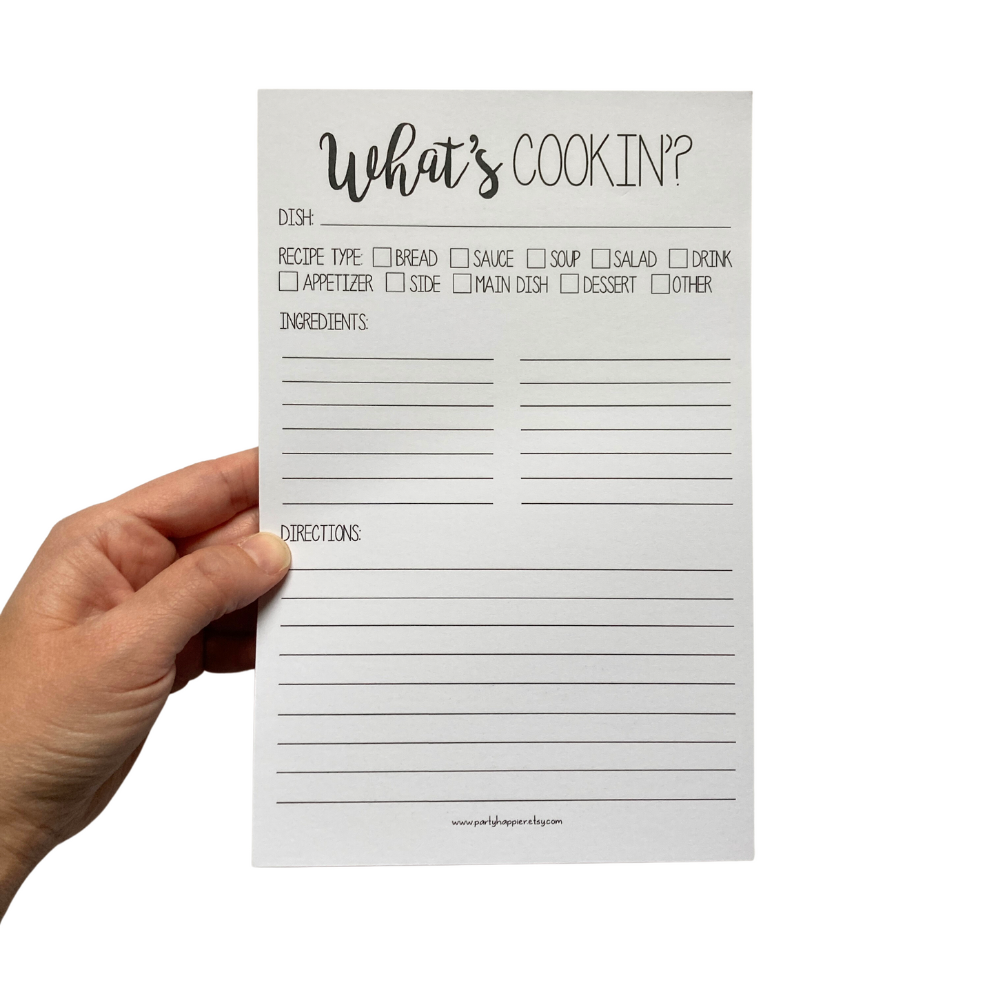 What's Cookin' Notepad