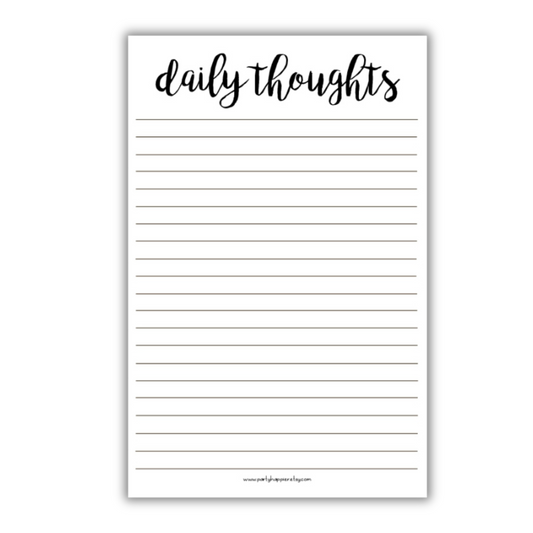 Daily Thoughts Notepad