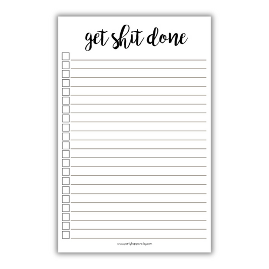 Get Shit Done Notepad