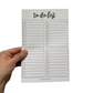 To Do List With Categories Notepad
