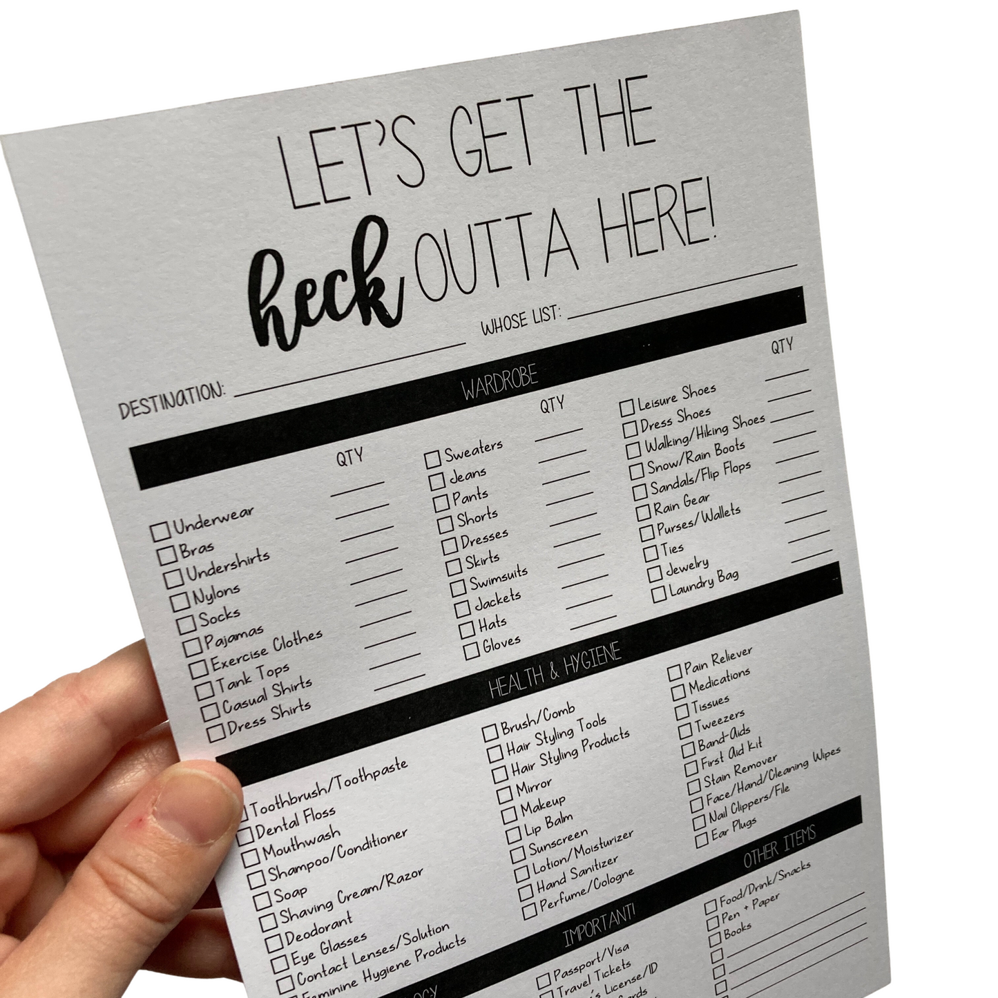 Let's Get The Heck Outta Here Notepad