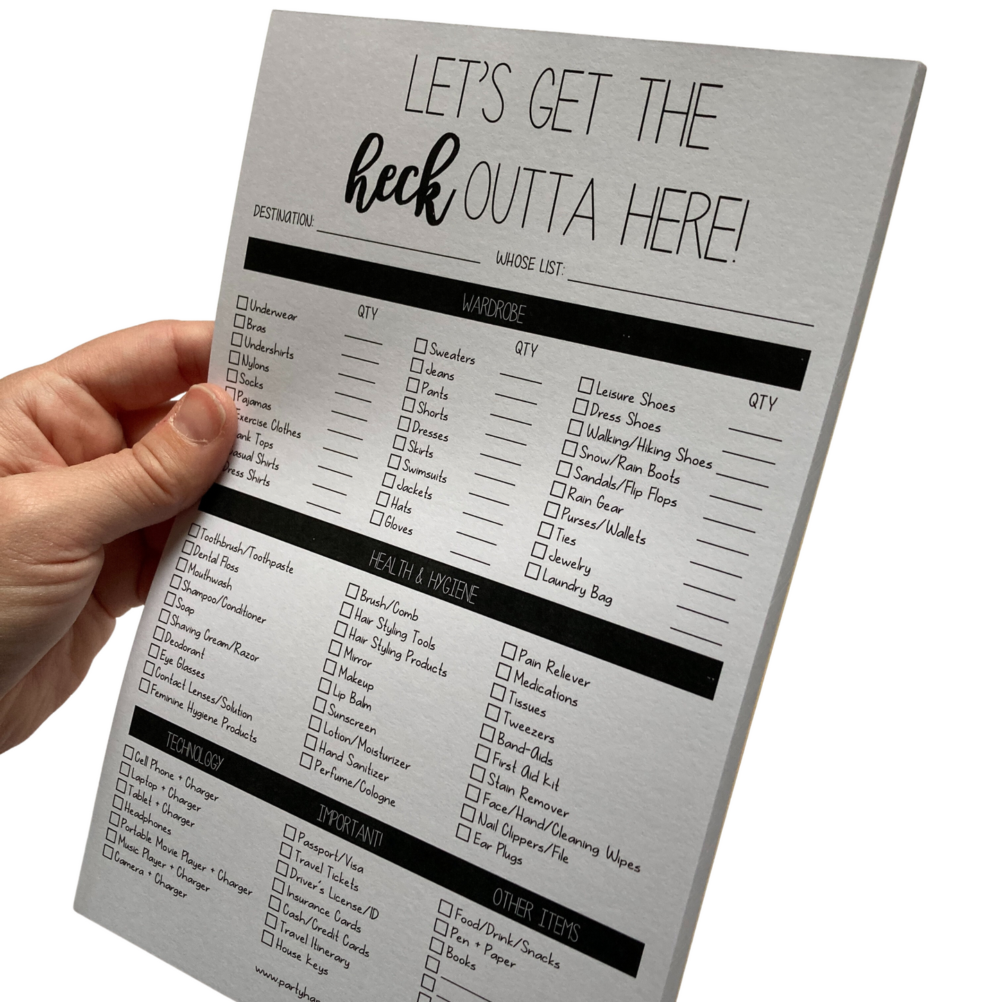 Let's Get The Heck Outta Here Notepad