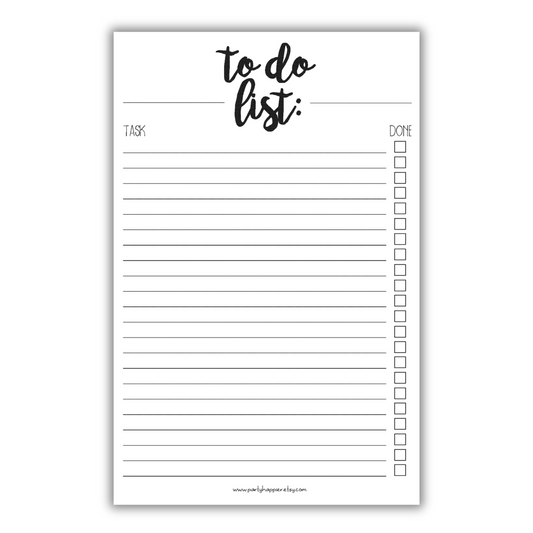 To Do List Notepad