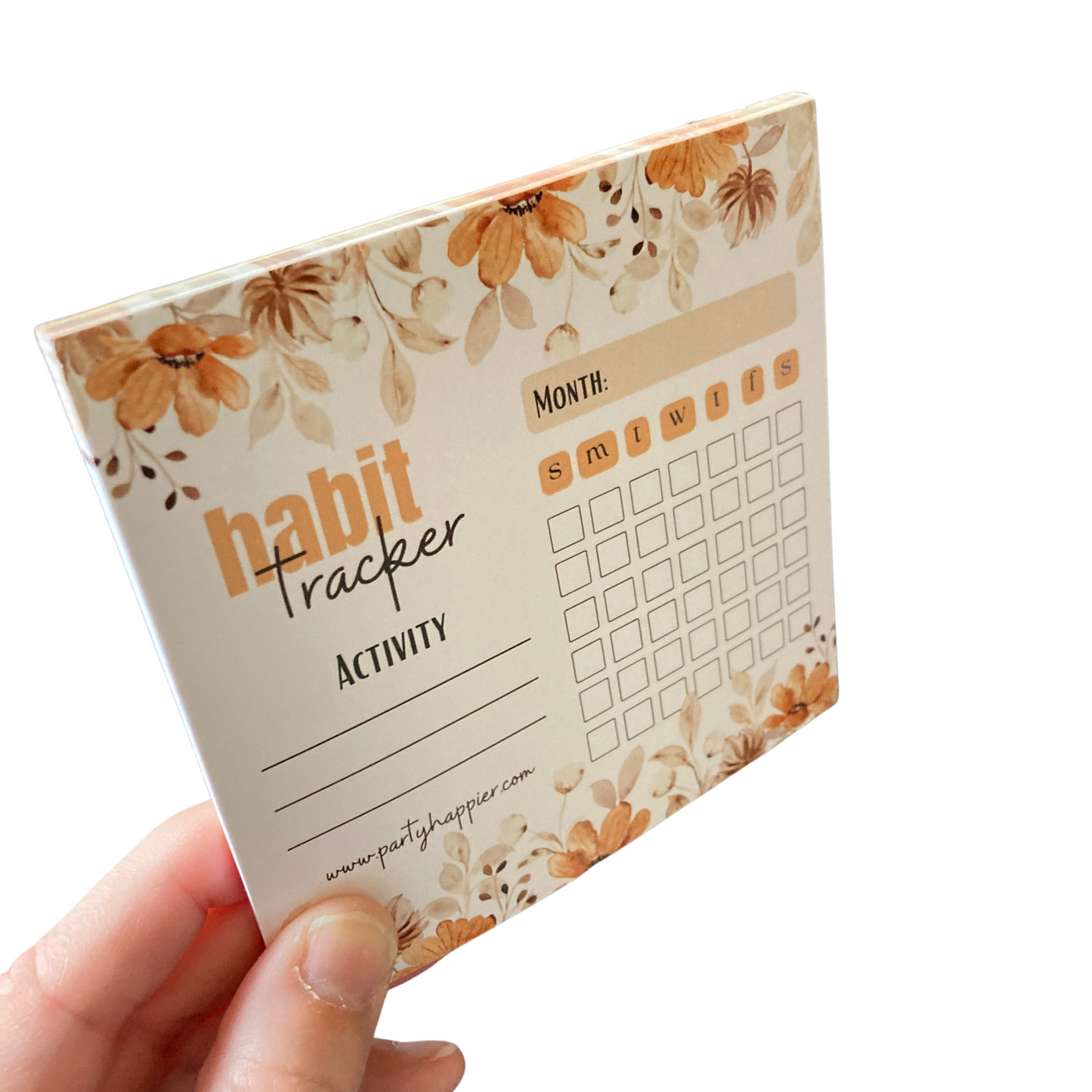 4x4 Habit Tracker Notepad