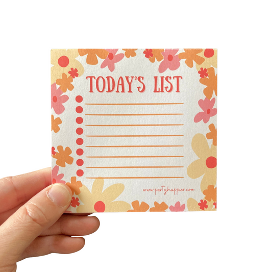 4x4 Today's List Notepad
