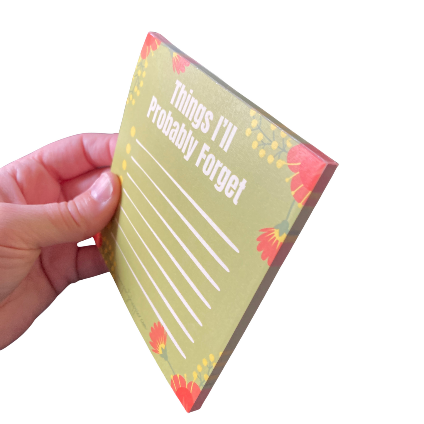 4x4 Things I'll Probably Forget Notepad