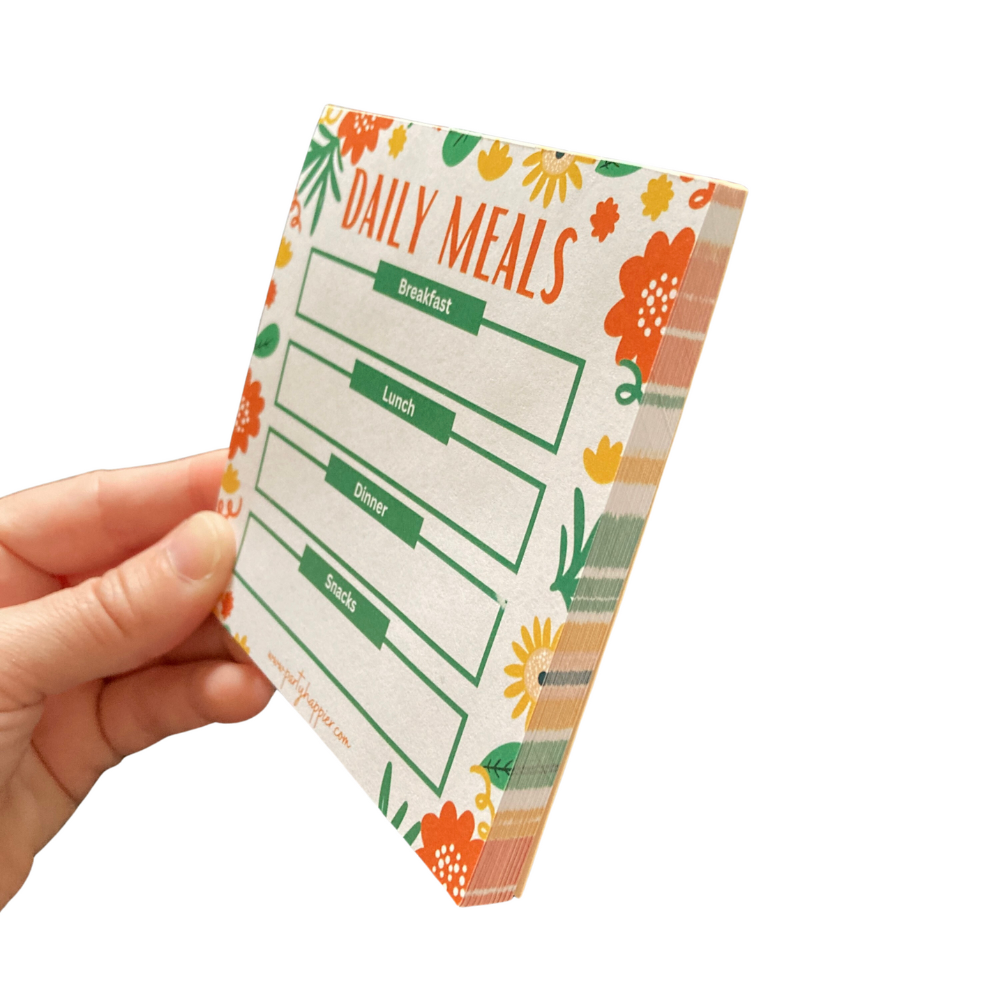 4x4 Daily Meals Notepad
