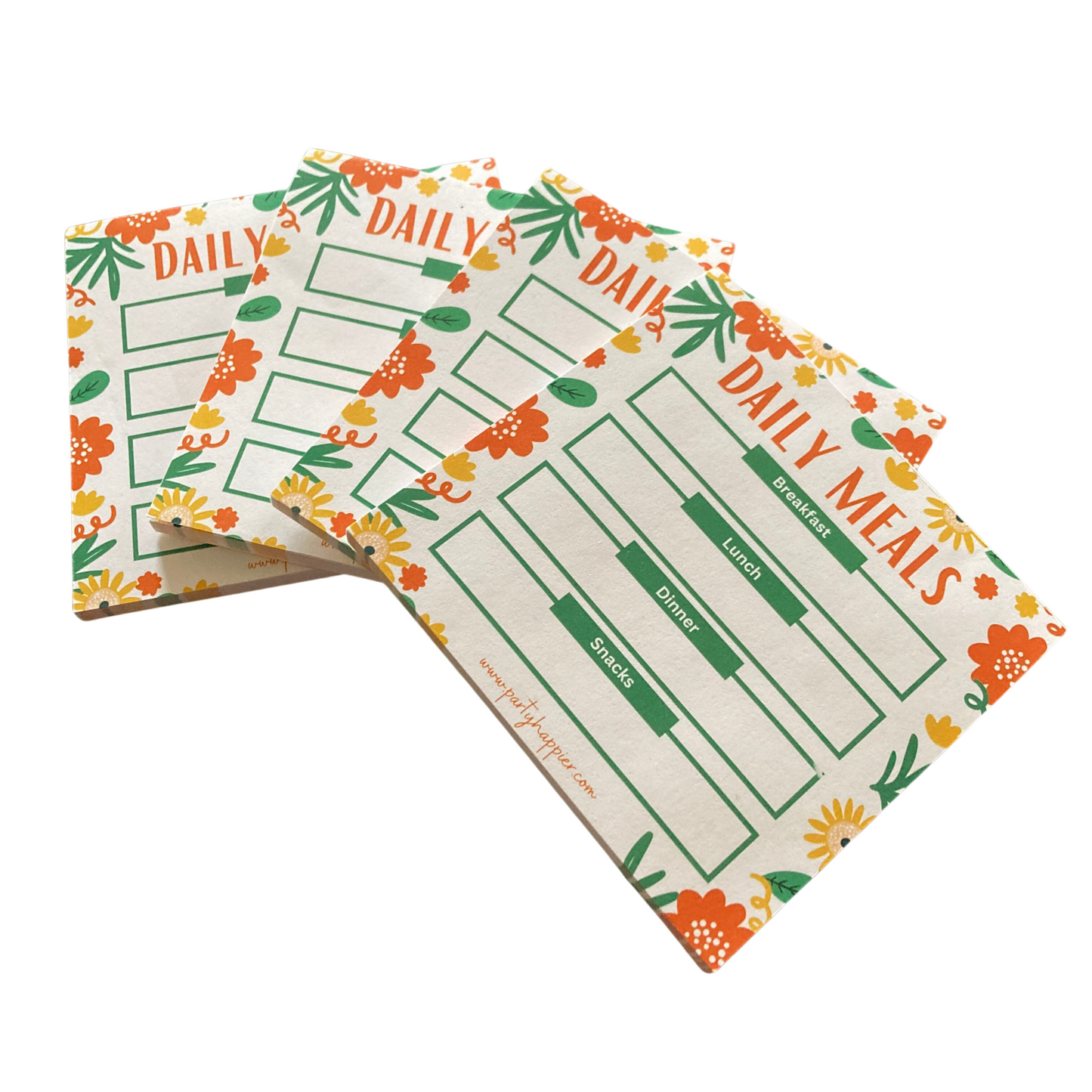 4x4 Daily Meals Notepad