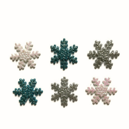 Glitter Snowflake Magnets