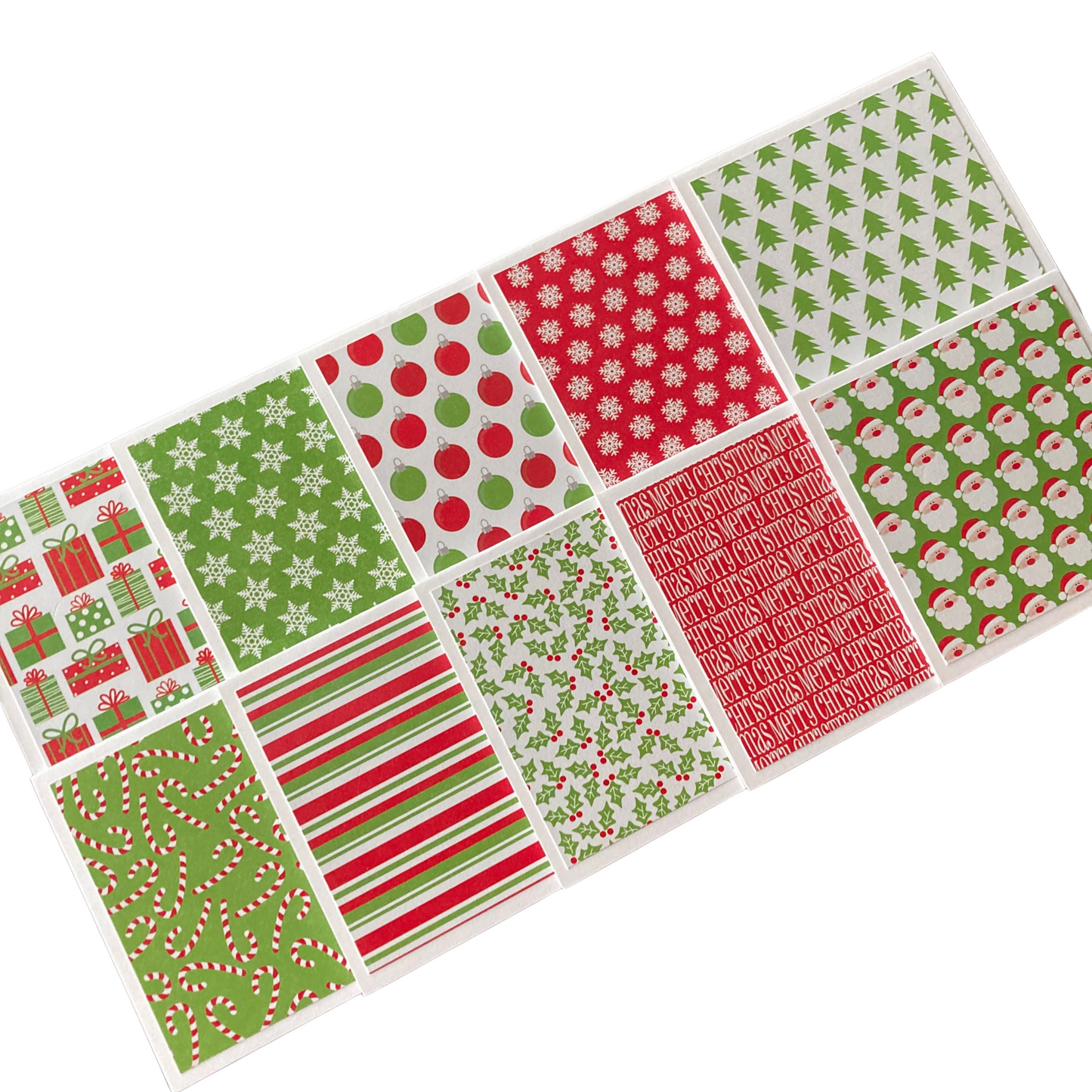 3x3 Christmas Basics Note Cards