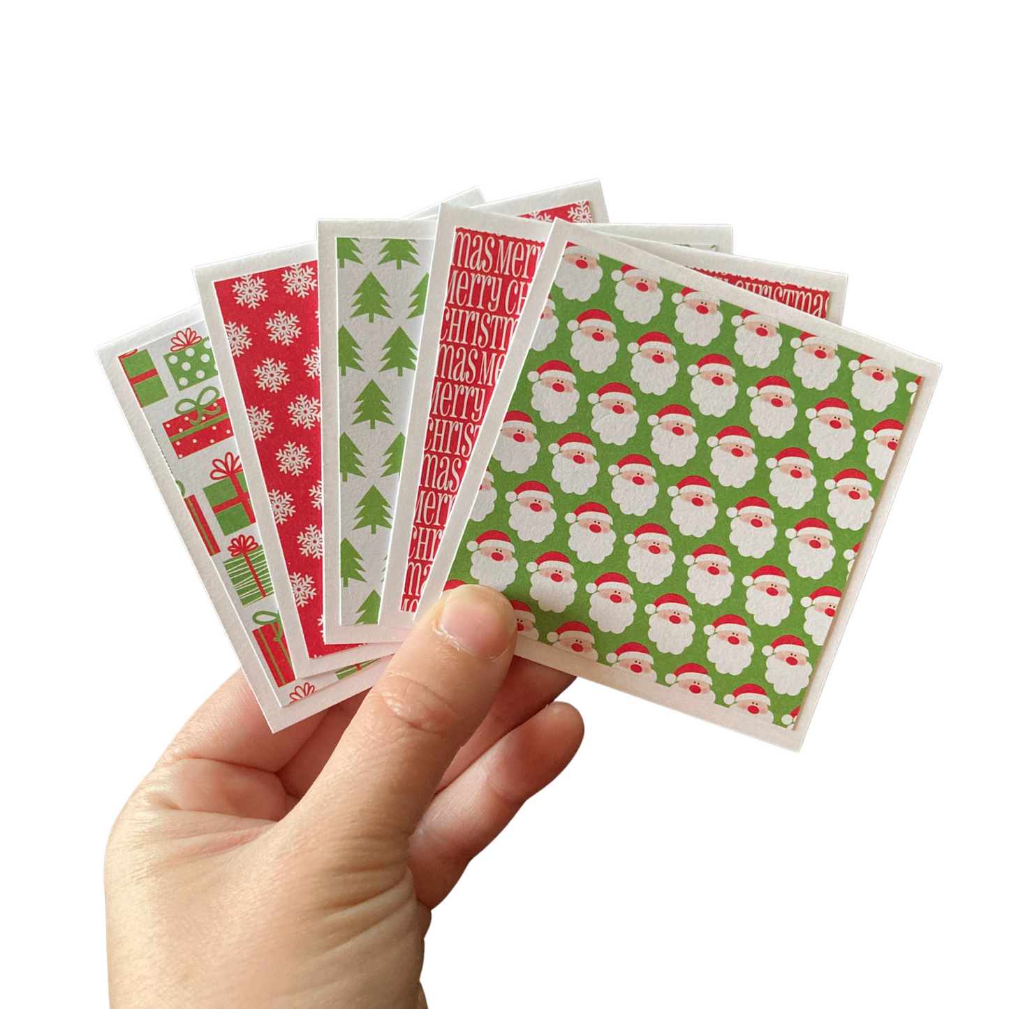 3x3 Christmas Basics Note Cards