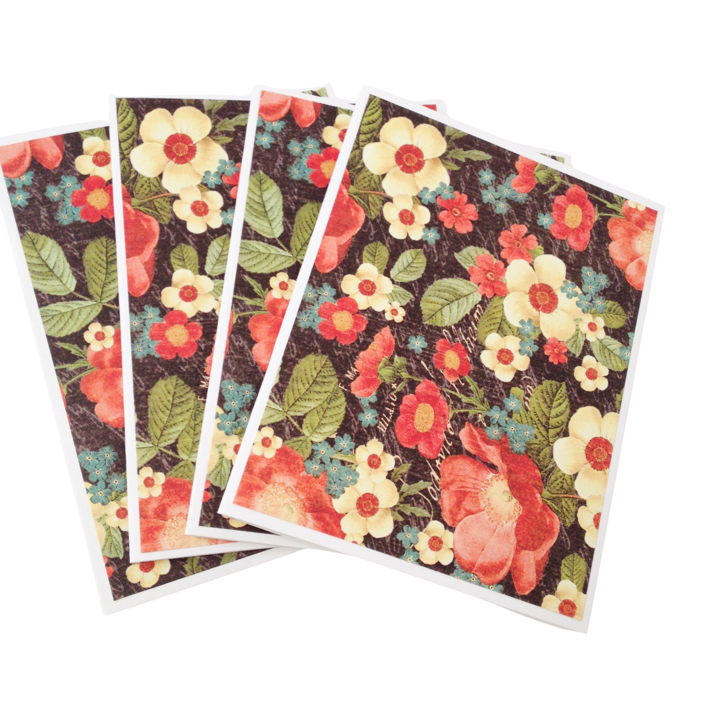 Moody Floral Note Cards