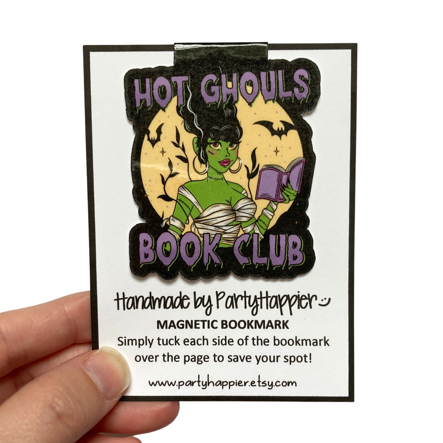 Hot Ghouls Book Club Magnetic Bookmark