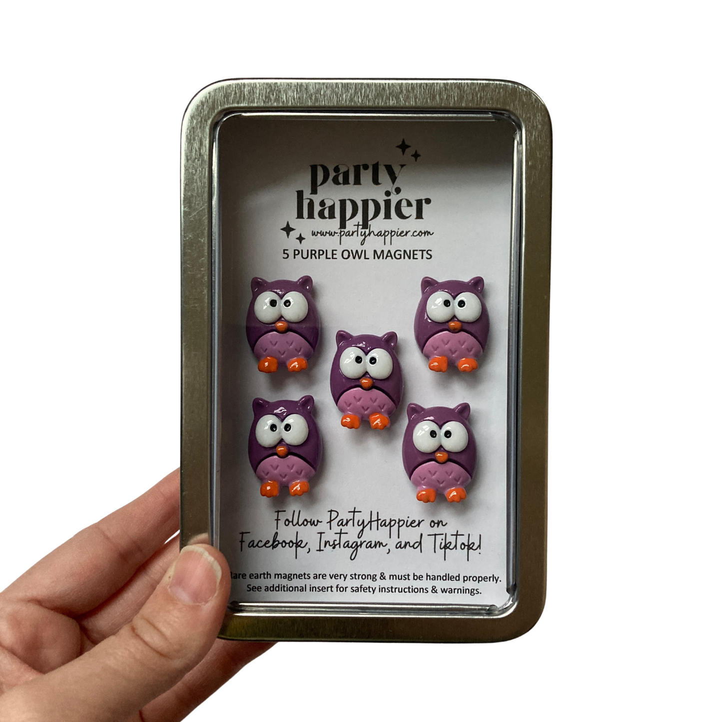 Purple Owl Magnets