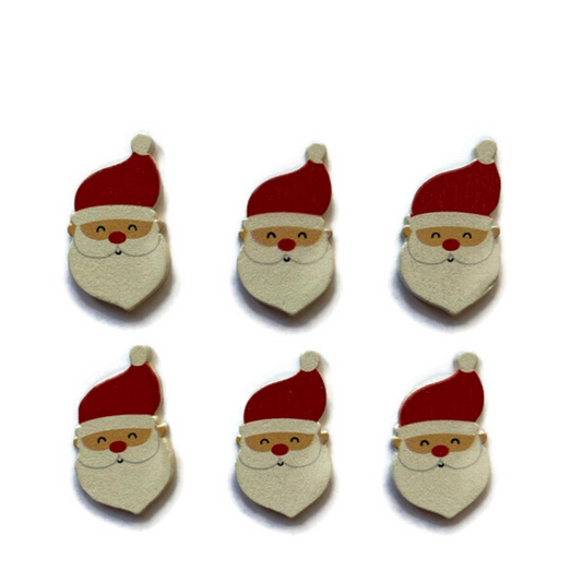 Wooden Santa Magnets